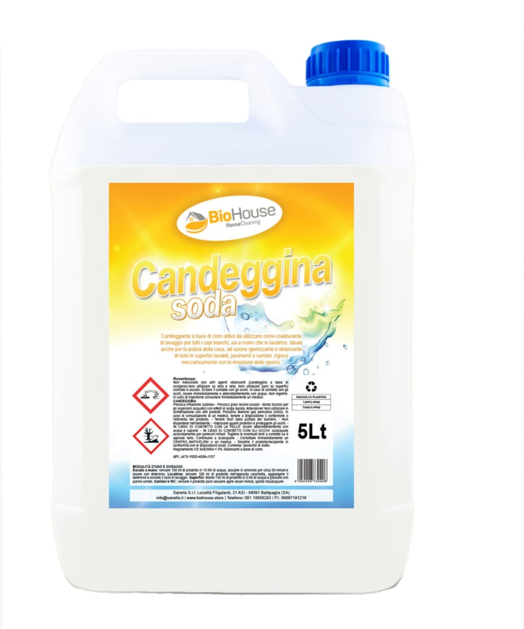 candeggina con soda 5 LT