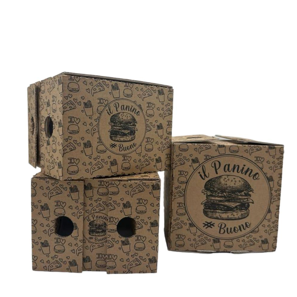 box panino tondo 15x15X9